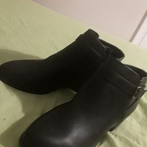 Black low cut boots